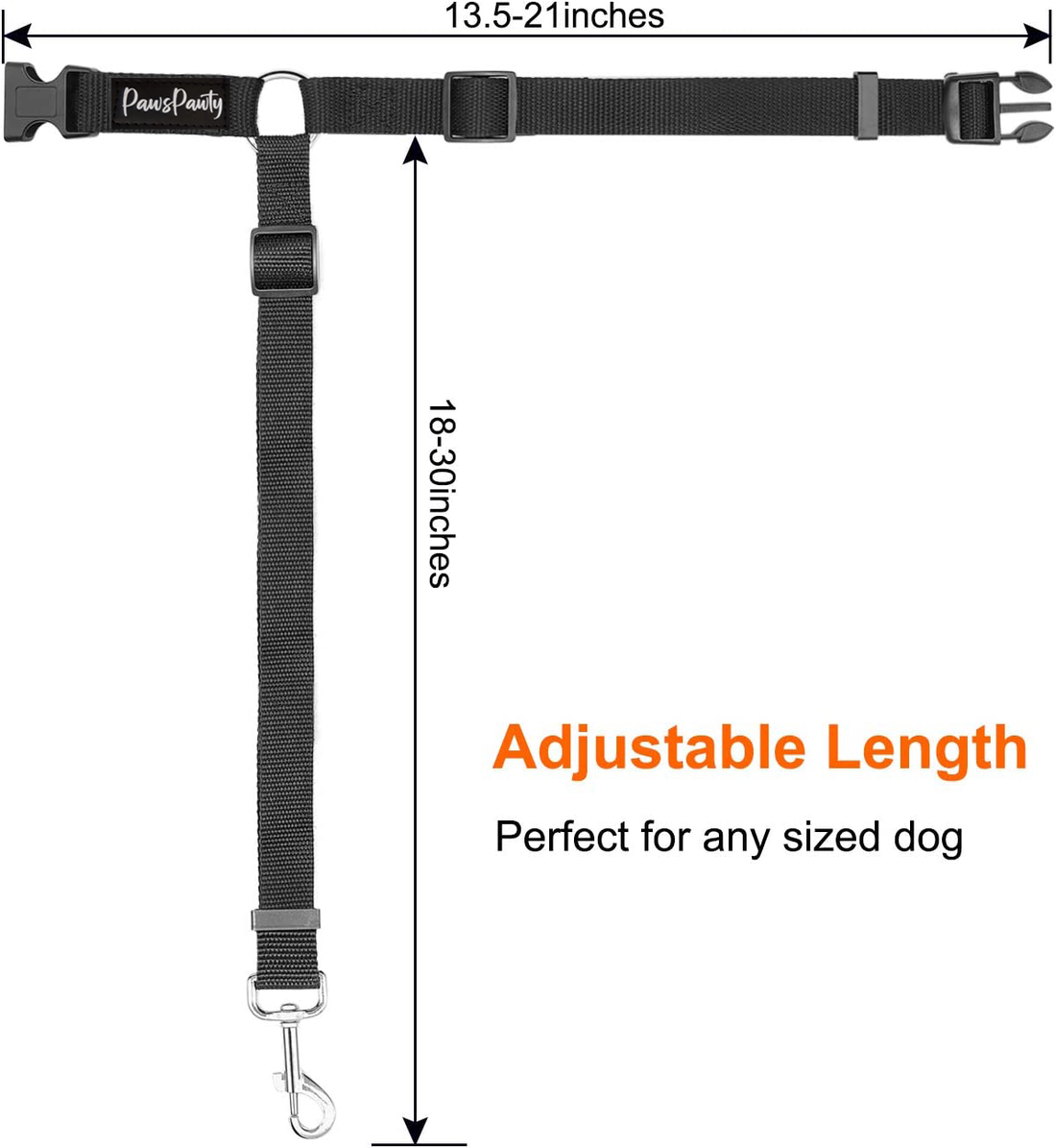 Two purple nylon pet car seatbelts with black plastic buckles and alloy steel clasp, designed to wrap around a vehicle's headrest.