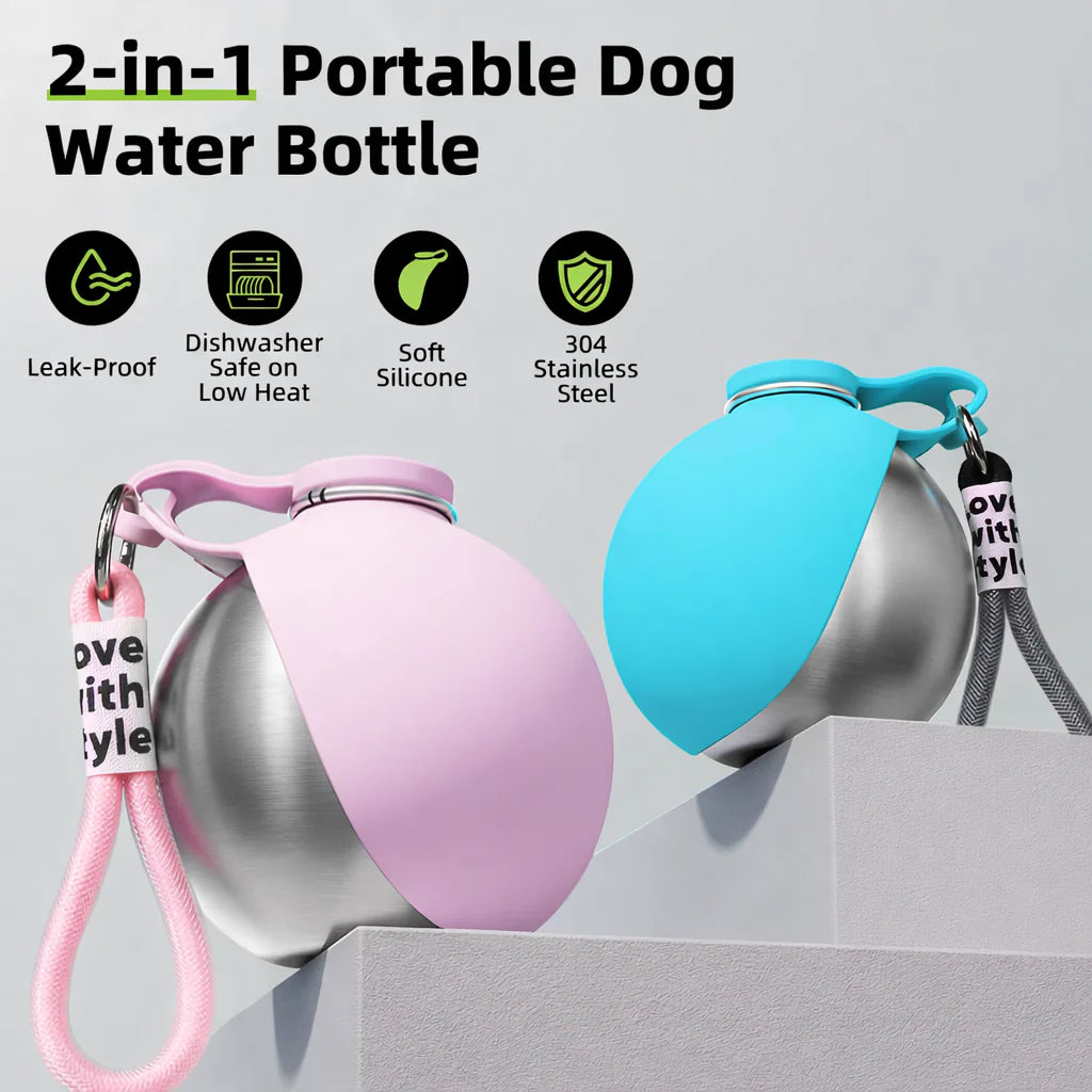 Stainless Steel Portable Dog Water Ball