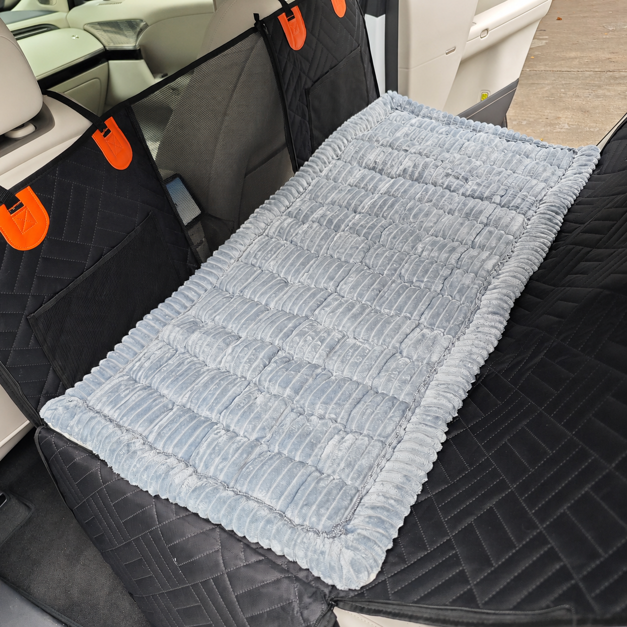 Thick Dog Car Bed for Back Seat & Couch