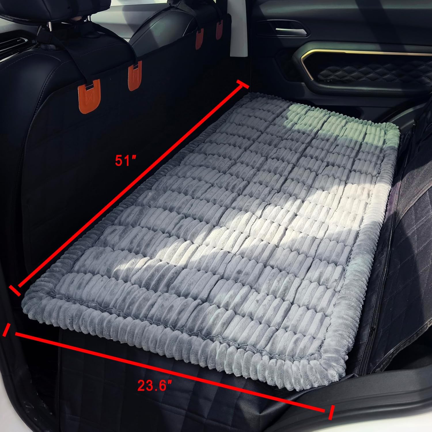 Thickened Dog Bed for Car BackSeat
