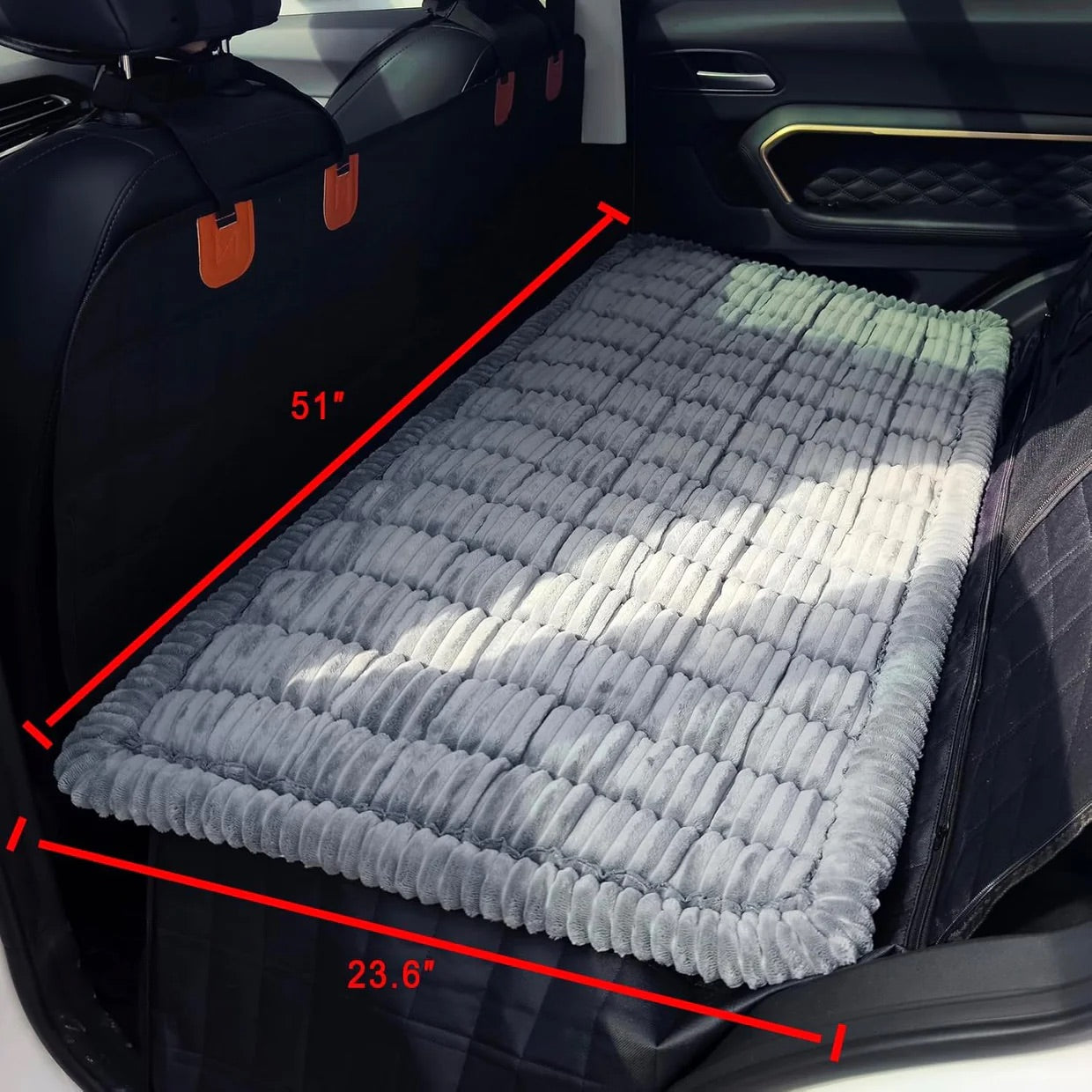 Thickened Dog Bed for Car Back Seat & Couch