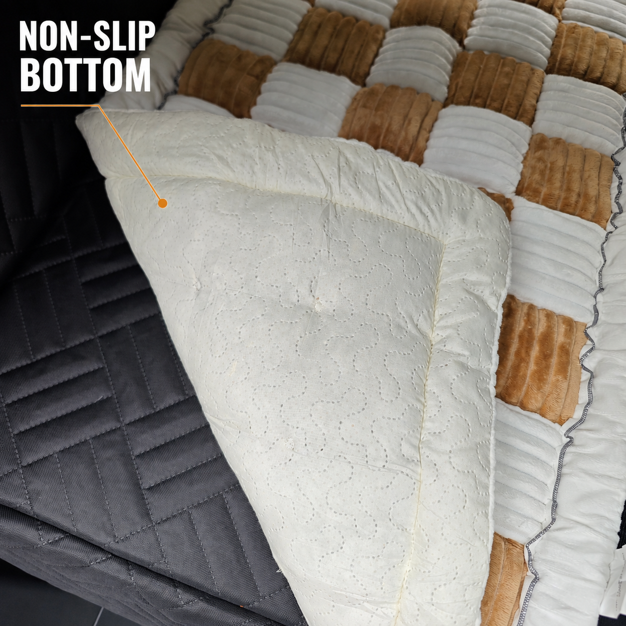 Thick Dog Car Bed for Back Seat & Couch