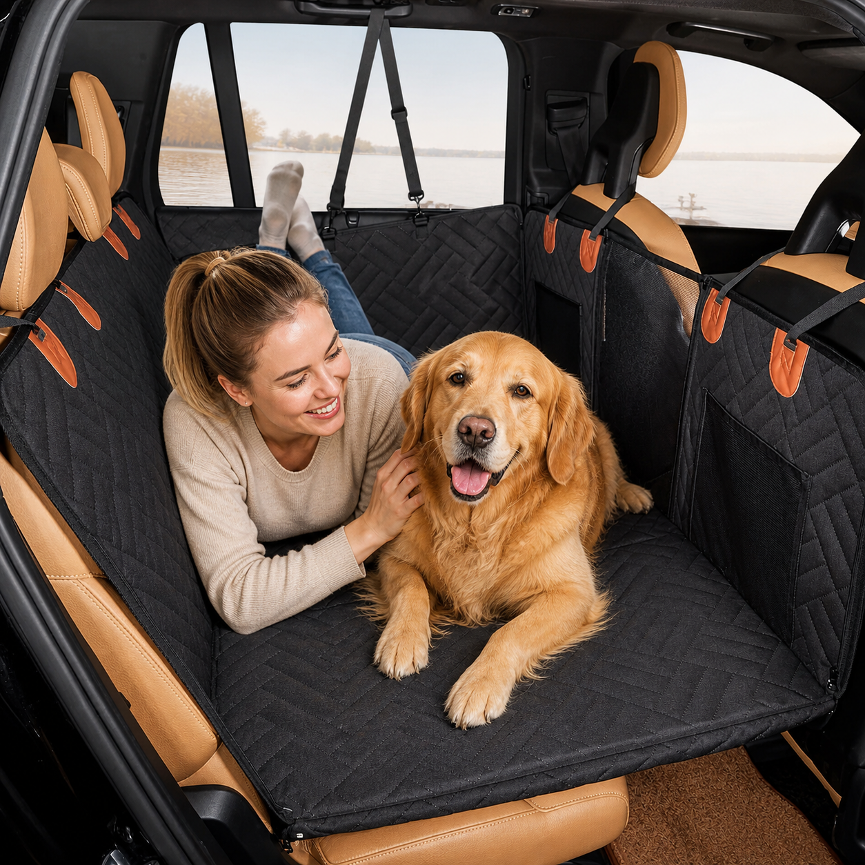 Hard bottom Dog Car Seat Extender