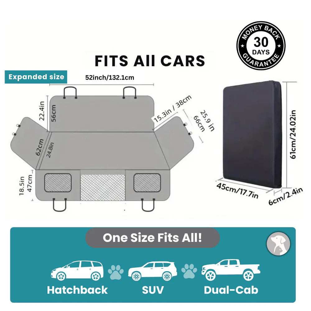 Hard bottom Dog Car Seat Extender