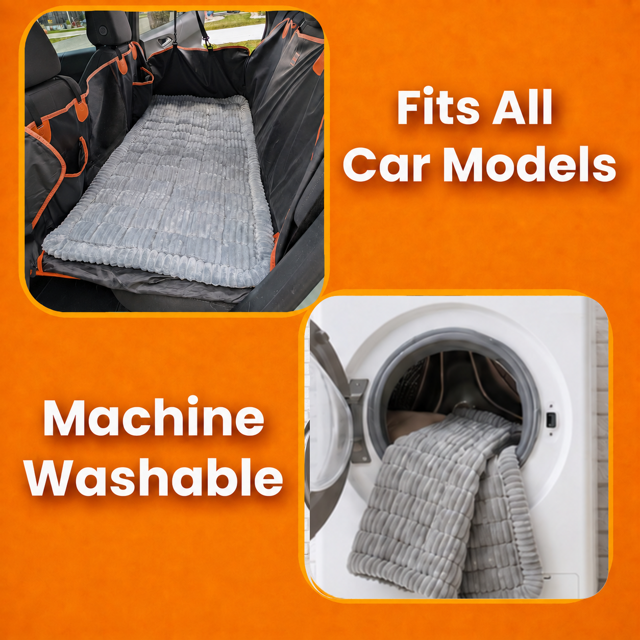 Thickened Dog Bed for Car Back Seat & Couch