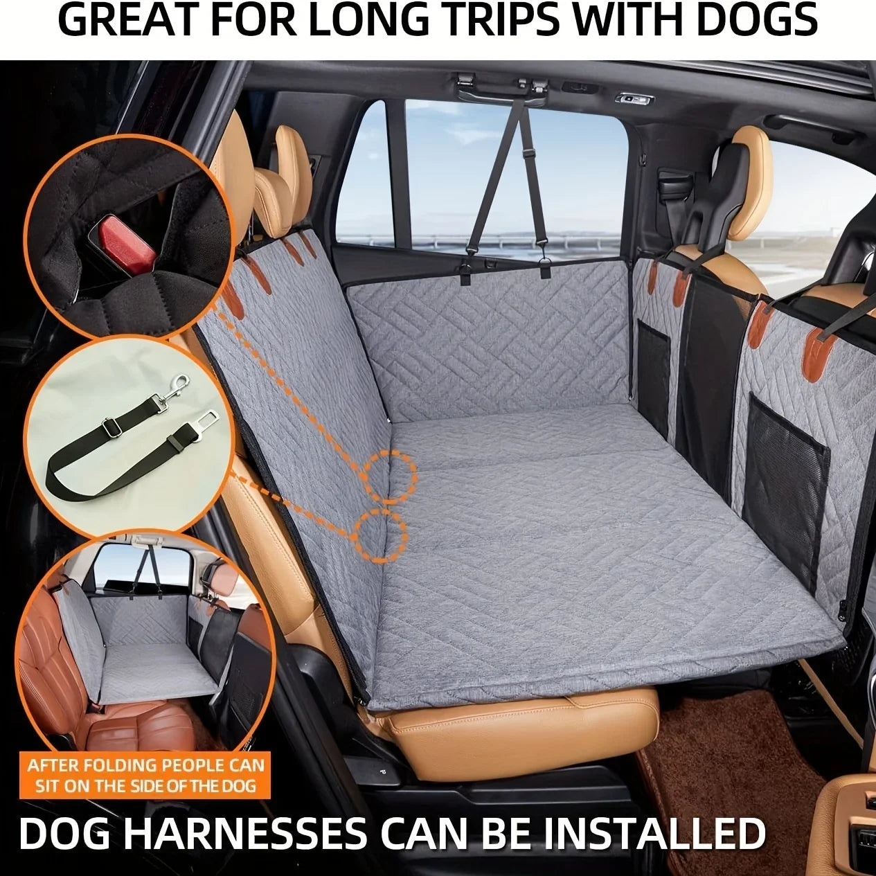 Hard bottom Dog Car Seat Cover