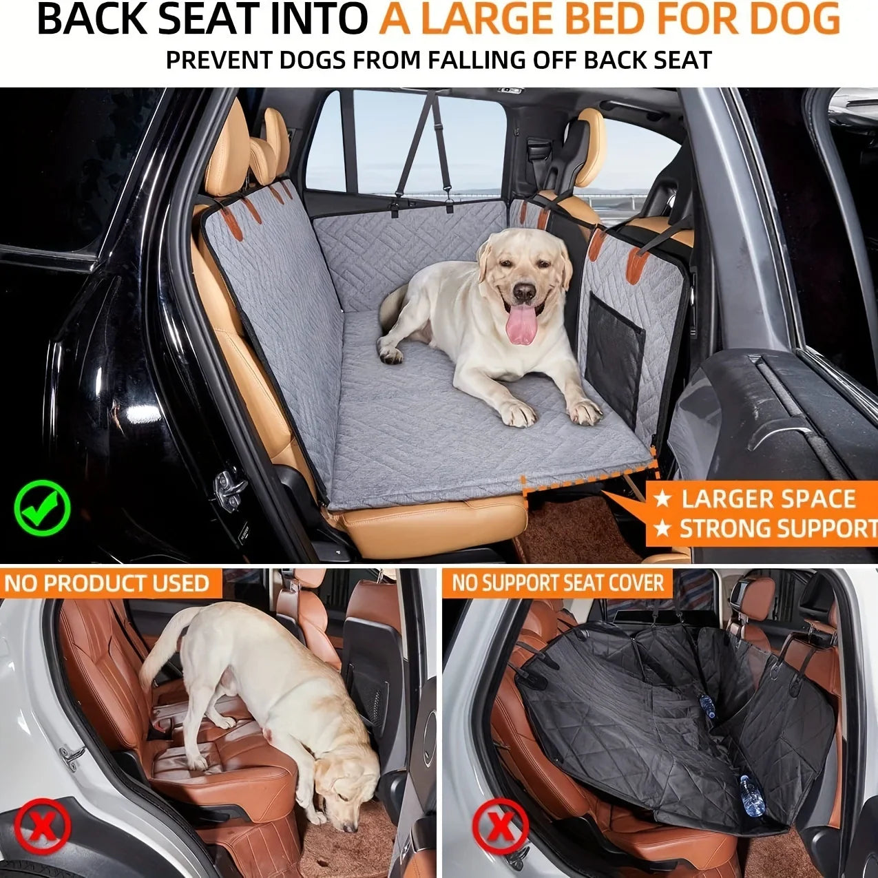 Hard bottom Dog Car Seat Cover