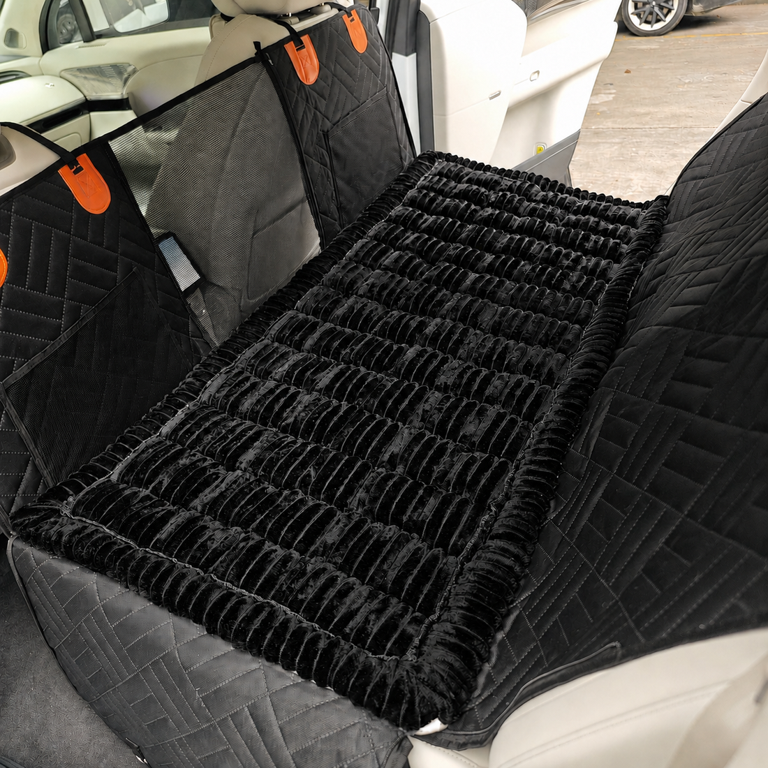 Thick Dog Car Bed for Back Seat & Couch