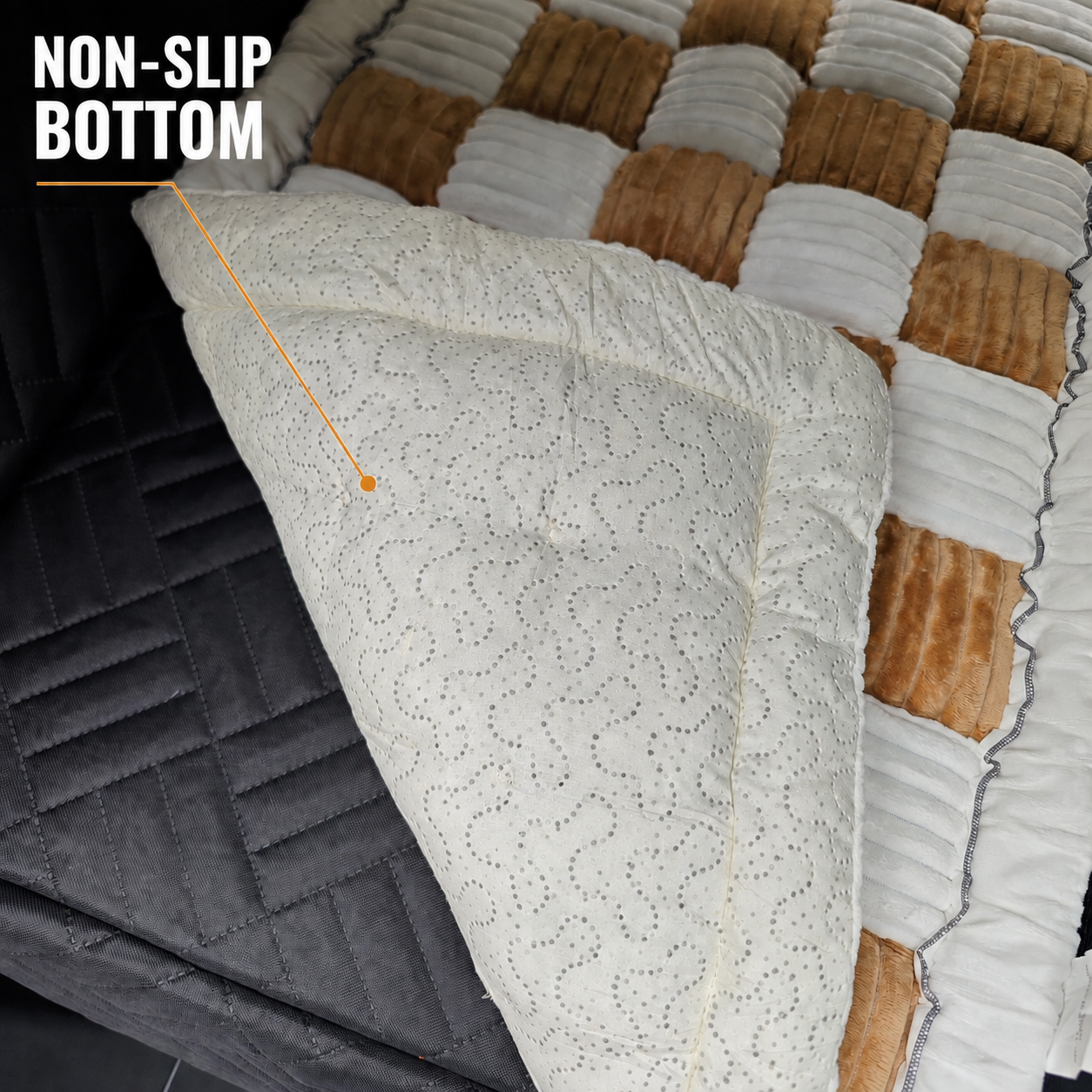 Thick Dog Car Bed for Back Seat & Couch